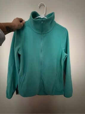 L.L. Bean Women's Full-Zip Fleece Jacket - Aqua